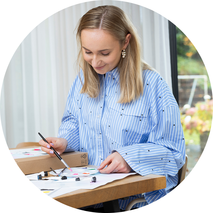 Elsker å skape vakre, estetiske produkter.