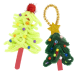 Små juletrær laget av chenille