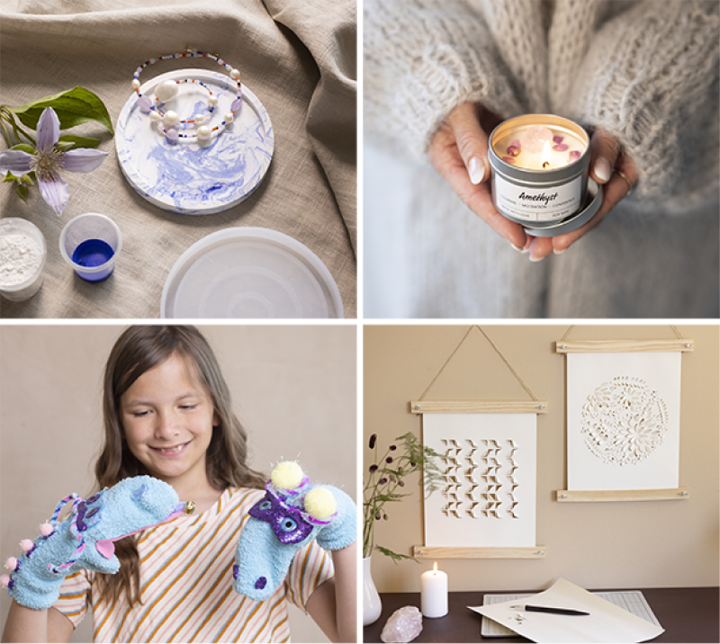 Collagebilde med inspirasjonsbilder av våre nye trender