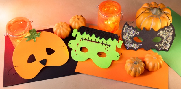 Collagebilde – Halloween-masker