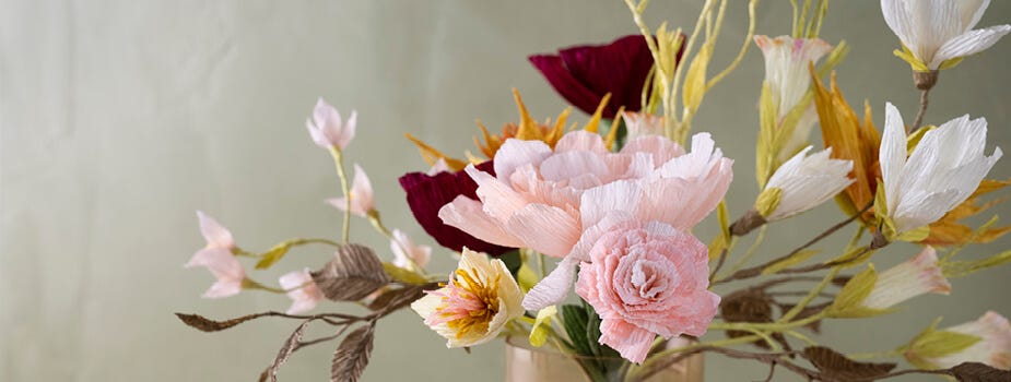Alle våre produkter for å lage kreppblomster