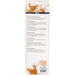 Nature Line kwasten, afm 00+1+2+4, L: 18,5-19 cm, B: 5-7 mm, plat, 4 stuk/ 1 doos