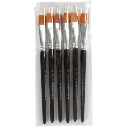 Gold Line penselen, afm 16, L: 19 cm, B: 17 mm, 6 stuk/ 1 doos