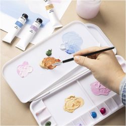 Malepalett med deksel