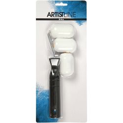 Verfroller, B: 6 cm, 1 set