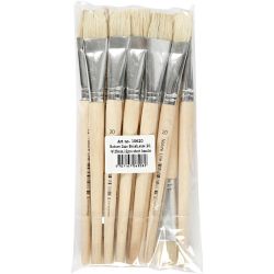 Nature Line Brushes, no. 20, L: 20,5 cm, W: 20 mm, flat, 12 pc/ 1 pack