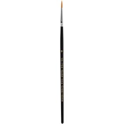 Gold Line penselen, afm 4, L: 17 cm, B: 2,5 mm, rond, 12 stuk/ 1 doos