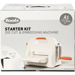 Stanse- og pregemaskin - startsett, A5, ark 155x210 mm, 1 sett