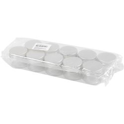 Plastboks med lokk, H: 35 mm, dia. 40 mm, 35 ml, 10 stk./ 1 pk.