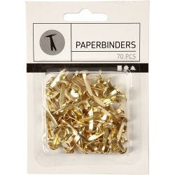 Splittbinders, L: 20 mm, gull, 70 stk./ 1 pk.