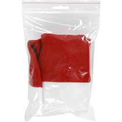 Nisselue for barn, str. 56 cm, r&oslash;d, hvit, 1 stk.