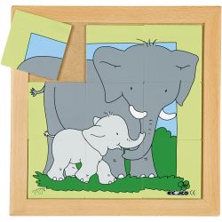 Educo Puslespill dyremor og -barn