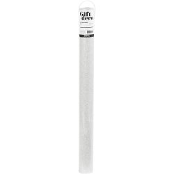 Gavepapir, B: 50 cm, 80 g, sølv, 3 m/ 1 rl.