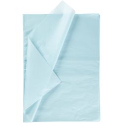 Silkepapir, ark 50x70 cm, 17 g, lys blå, 10 ark/ 1 pk.