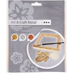 Bladmetall, ark 16x16 cm, gull, 0,625 m2, 25 ark/ 1 pk.
