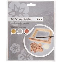 Bladmetall, ark 16x16 cm, kobber, 0,625 m2, 25 ark/ 1 pk.