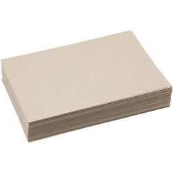 Resirkulert Papp, A4, ark 210x297 mm, 225 g, grå brun, 125 ark/ 1 pk.