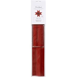 Stjernestrimler, L: 44+78 cm, B: 15+25 mm, dia. 6,5+11,5 cm, glitter,lakk, rød, 40 strimler/ 1 pk.