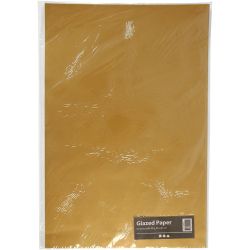 Glanspapir, ark 32x48 cm, 80 g, gull, 25 ark/ 1 pk.