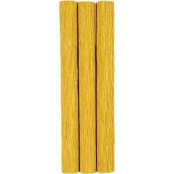 Kreppapir, ark 25x60 cm, Strekk-/krep: 180%, 105 g, curry, 3ark/ 1 pk.