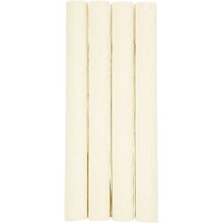 Kreppapir, ark 25x60 cm, Strekk-/krep: 180%, 105 g, off white, 4ark/ 1 pk.
