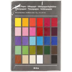 Silkepapir, A4, ark 210x297 mm, 17 g, 30x10 ark/ 1 pk.