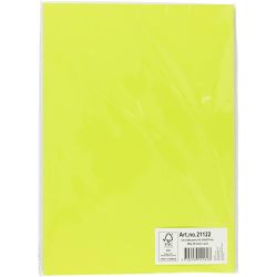 Kartong, A4, ark 210x297 mm, 180 g, lys grønn, 20 ark/ 1 pk.