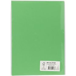 Kartong, A4, ark 210x297 mm, 180 g, gressgrønn, 20 ark/ 1 pk.