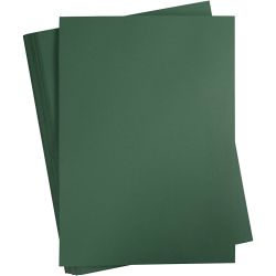 Kartong, A2, ark 420x594 mm, 180 g, mørk grønn, 100 ark/ 1 pk.