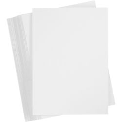 Kartong, A5, ark 148x210 mm, 180 g, hvit, 200 ark/ 1 pk.
