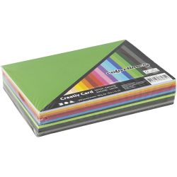Creativ Kartong, A6, ark 105x148 mm, 180 g, ass. farger, 120 ass. ark/ 1 pk.