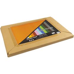 Creativ kartong, A2, ark 420x594 mm, 180 g, ass. farger, 120 ass. ark/ 1 pk.
