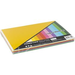 Vårpapp, A5, ark 148x210 mm, 180 g, ass. farger, 60 ass. ark/ 1 pk.