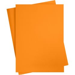 Kartong, A2, ark 420x594 mm, 180 g, orange, 10 ark/ 1 pk.