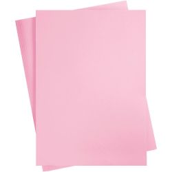 Kartong, A2, ark 420x594 mm, 180 g, lys pink, 10 ark/ 1 pk.