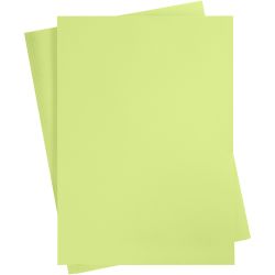 Kartong, A2, ark 420x594 mm, 180 g, lys grønn, 10 ark/ 1 pk.