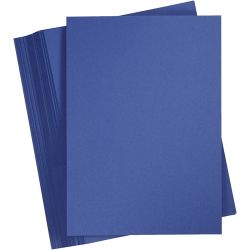 Kartong, A5, 180 g, mørk blå, 100 ark/ 1 pk.