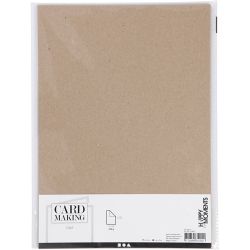 Kartong, A4, ark 210x297 mm, 220 g, natur, 10 stk./ 1 pk.