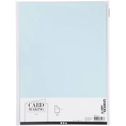 Kartong, A4, ark 210x297 mm, 220 g, lys blå, 10 stk./ 1 pk.