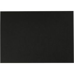 Akvarellpapir, A4, ark 210x297 mm, 230 g, svart, 10 ark/ 1 pk.