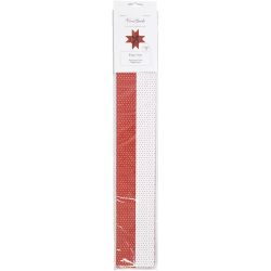 Stjernestrimler, L: 100 cm, dia. 18 cm, B: 40 mm, rød, hvit, 40 strimler/ 1 pk.