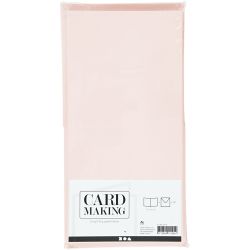 Kort og konvolutter, kort str. 15x15 cm, konvolutt str. 16x16 cm, 110+220 g, pastellfarger, 50 sett/ 1 pk.