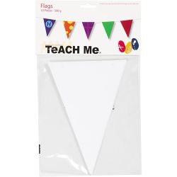 Flagg, H: 20 cm, B: 14,5 cm, 300 g, hvit, 10 stk./ 1 pk.