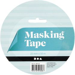 Maskeringstape, B: 25 mm, 50 m/ 1 rl.