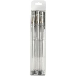 Gel kulepenn, strek 0,8 mm, sølv, 6 stk./ 1 pk.