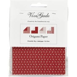 Origamipapier, afm 10x10 cm, 80 gr, 50 div vellen/ 1 doos