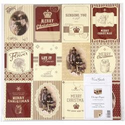 Designpapir, ark 30,5x30,5 cm, 120 g, 5 ark/ 1 pk.