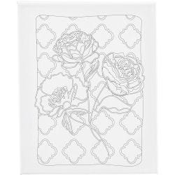 Malelerret med trykk, Roser, D: 1,6 cm, str. 24x30 cm, 360 g, 1 stk.