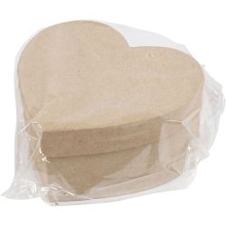 Hjerteesker, H: 5+6,5+7,5 cm, B: 10+12,5+15 cm, 3 stk./ 1 sett
