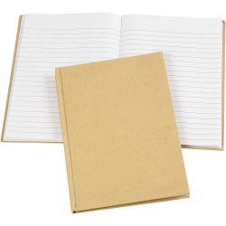 Noteringsbok, A5, 60 g, brun, 1 stk.